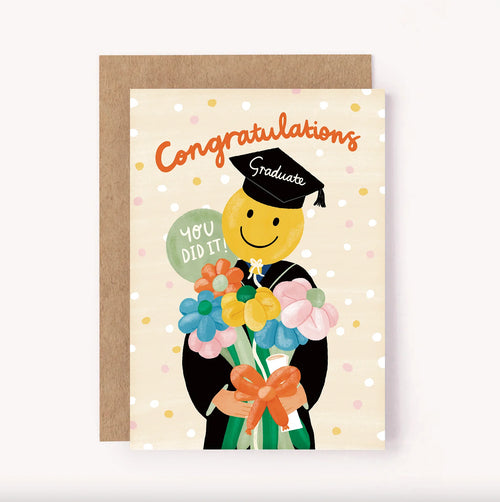 LAUREN SISSONS STUDIO GRADUATION CARD CONGRATULATIONS WELL DONE GRADUATE UNI