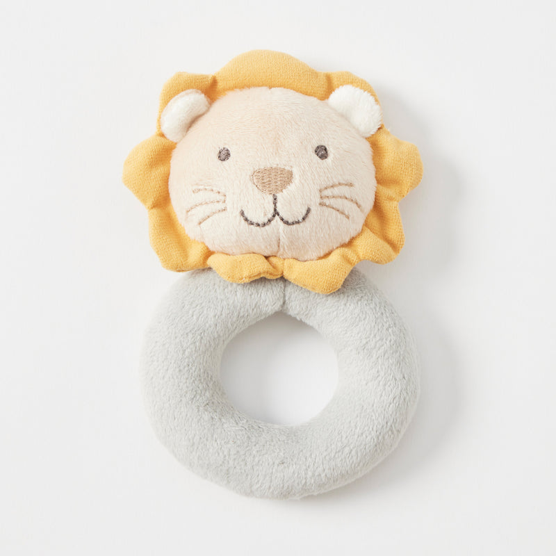 PLUSH LION RATTLE