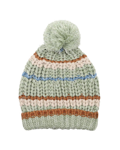 FOX & FINCH BUG STRIPE KNITTED BEANIE