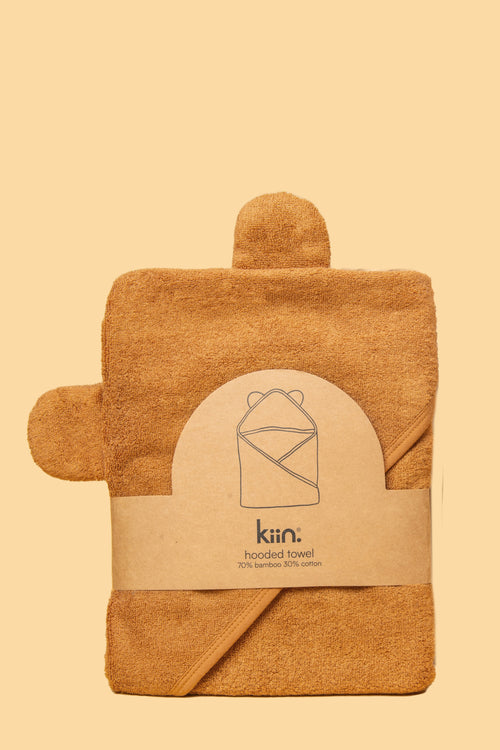 KIIN BABY HOODED TOWEL  CARAMEL