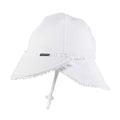 BEDHEAD LEGIONNAIRE HAT RUFFLE TRIM WHITE