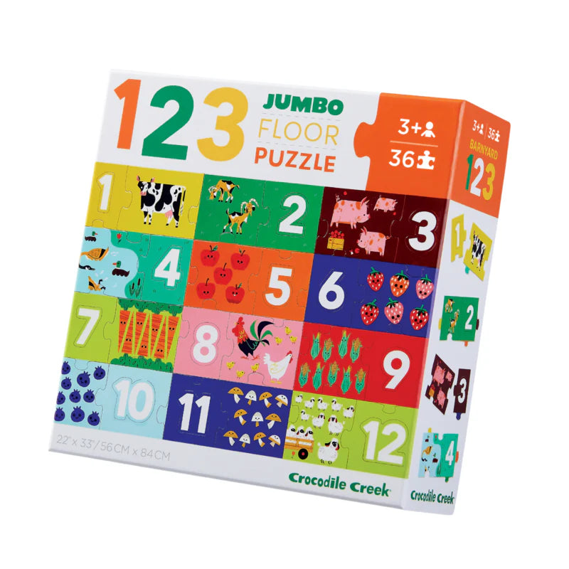 CROCODILE CREEK LET'S LEARN 123-JUMBO FLOOR PUZZLE