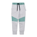 MINTI NYLON PATCH FURRY TRACKIES GREY MARLE/GREEN