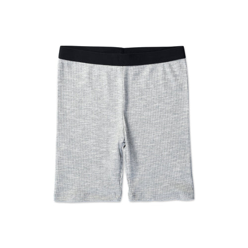 MINTI RIBBED SHORT GREY MARLE