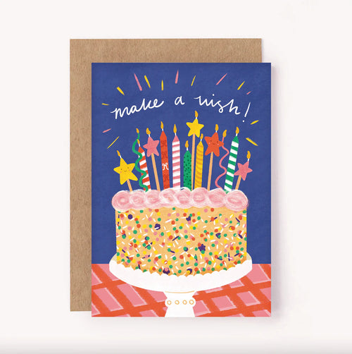 LAUREN SISSONS STUDIO MAKE A WISH BIRTHDAY CARD SPRINKLES FUN