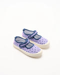 WALNUT MARY JANE CANVAS LILAC HEARTS