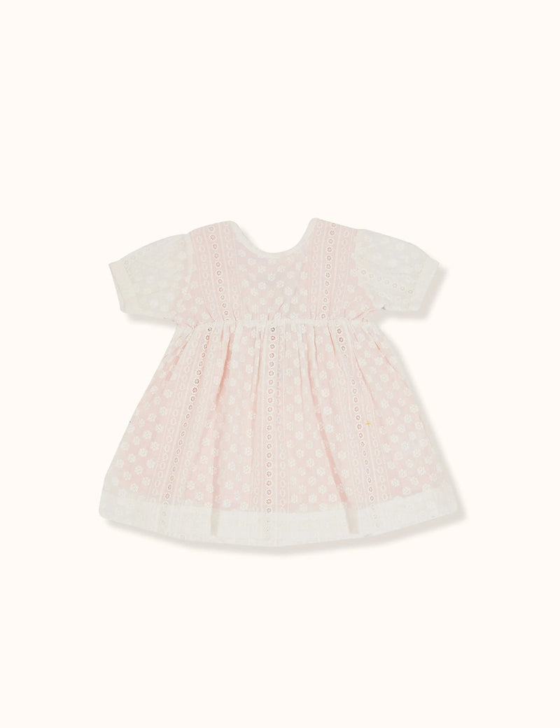 GOLDIE & ACE MIA BRODERIE ANGLAISE DRESS IVORY