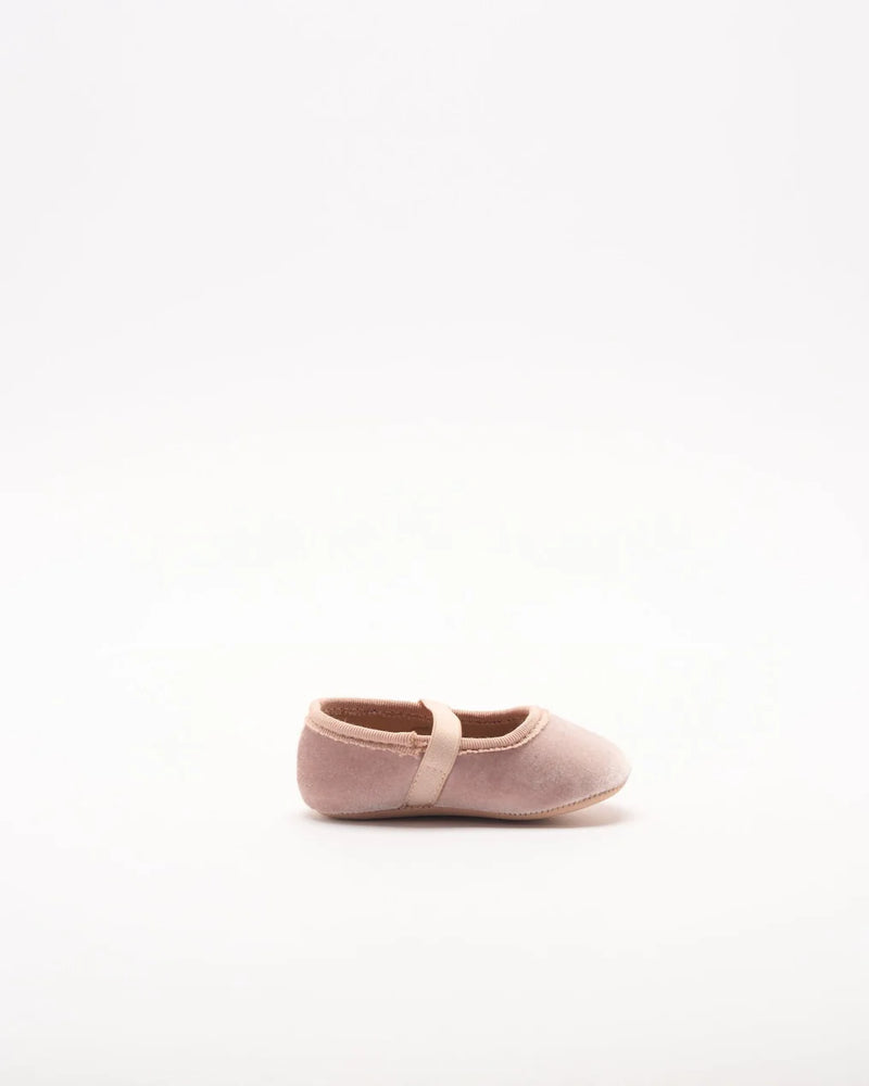 WALNUT MINI ARLO BALLET BLUSH VELVET