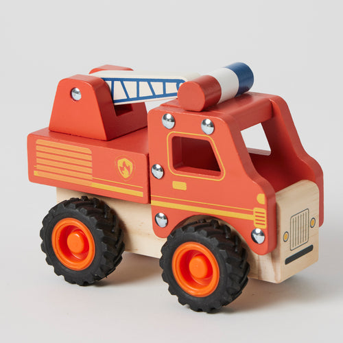 WOODEN TOY FIRE TRUCK