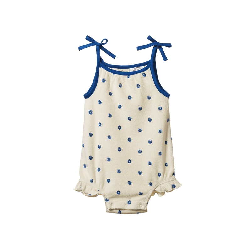 NATURE BABY SYLVIE SUIT DAISY DAZE BLUE PRINT