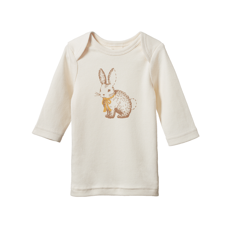 NATURE BABY BABY TEE RABBITTY NATURAL