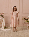 NORA LEE HAZEL DRESS / BLUSH GARDEN - NATURAL