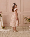 NORA LEE HAZEL DRESS / BLUSH GARDEN - NATURAL