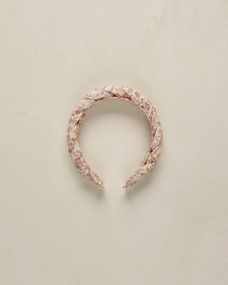 NORA LEE BRAIDED HEADBAND / BLUSH GARDEN