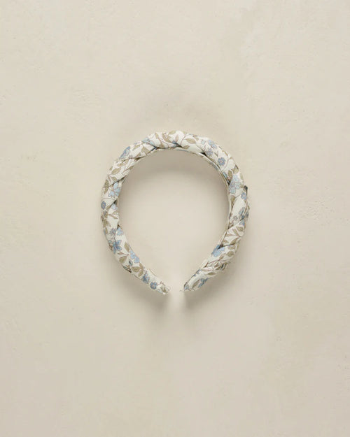 NORA LEE BRAIDED HEADBAND / BLUE GARDEN