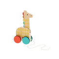 WOODEN PULL TOY-GIRAFFE ON THE GO