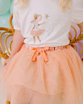 CONFETTI KIDZ SOFT PEACH TULLE SKIRT