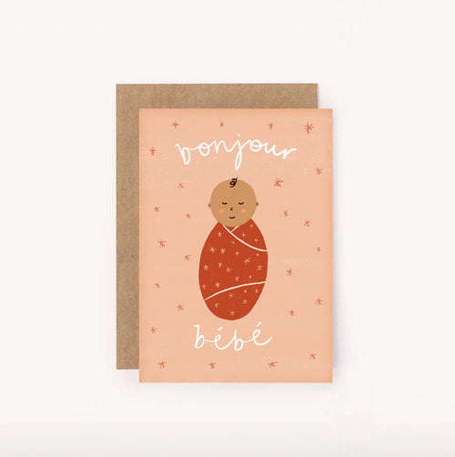 LAUREN SISSONS STUDIO BONJOUR BEBE PINK MINI CARD