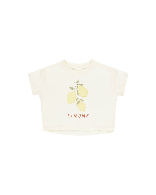 RYLEE & CRU BOXY TEE / LIMONE