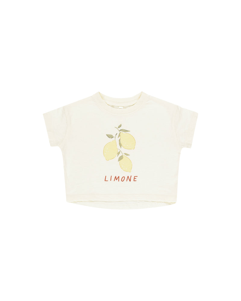 RYLEE & CRU BOXY TEE / LIMONE