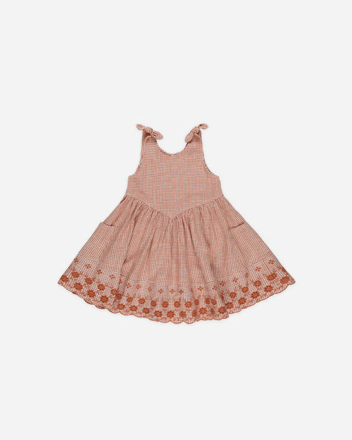 RYLEE & CRU SUMMER DRESS / POPPY GINGHAM