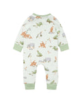 FOX & FINCH THE WATERHOLE PRINT LS ZIP ROMPER