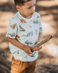 FOX & FINCH THE WATERHOLE PRINT TEE 3-5YRS