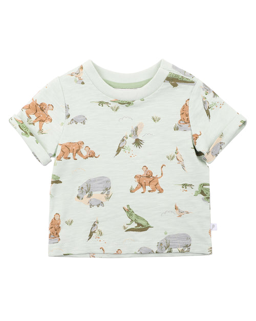 FOX & FINCH THE WATERHOLE PRINT TEE