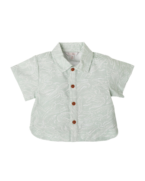 FOX & FINCH CROC PRINT SHIRT