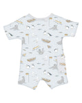 FOX & FINCH PUFFIN PRINT SS ROMPER