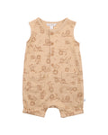 FOX & FINCH LION PRINT ROMPER