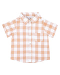 FOX & FINCH LION CARAMEL CHECK SHIRT