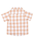 FOX & FINCH LION CARAMEL CHECK SHIRT