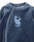 FOX & FINCH DRAGON VELOUR LS ZIP ONESIE