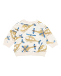 FOX & FINCH HIGH FLYER PRINT SWEATSHIRT