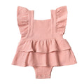 PONCHIK RUFFLE SKIRT & SHOULDER FRILL ROMPER