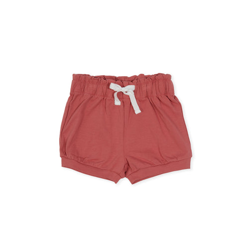 INDIGO & LELLOW IVY PAPERBAG SHORTS CORAL