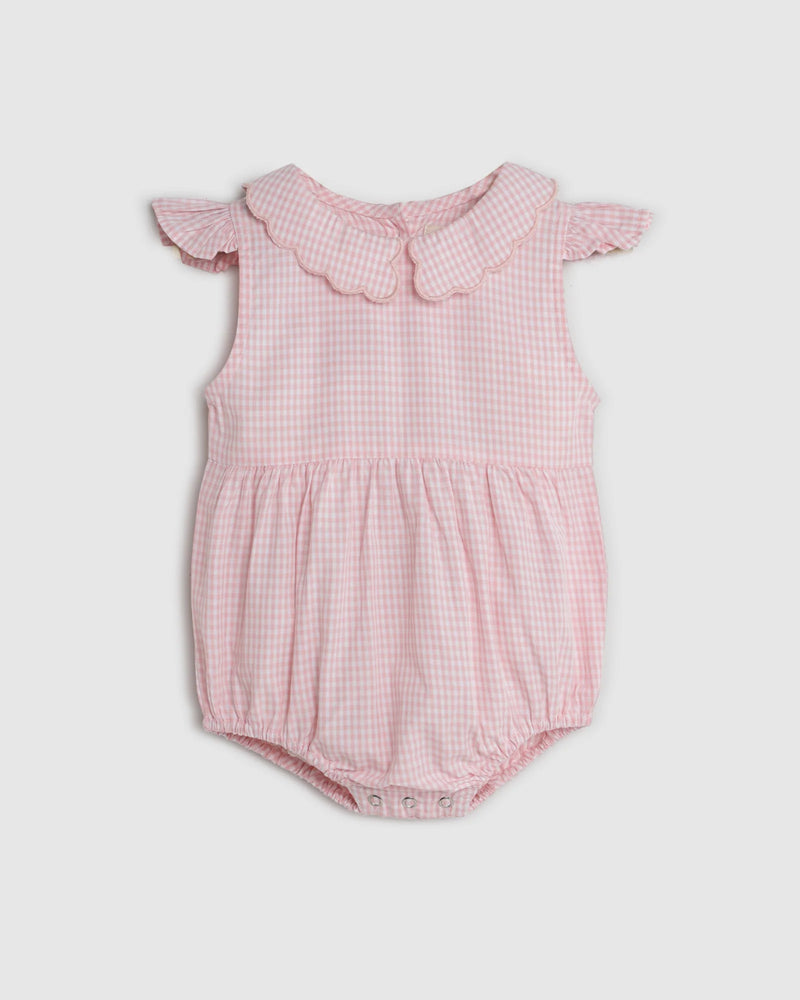 ALEX & ANT NORA PLAYSUIT PINK GINGHAM