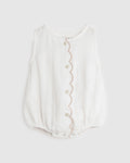 ALEX & ANT BONNIE PLAYSUIT WHITE