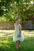 PEGGY VELVET DRESS SAGE