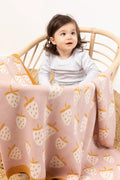 INDUS STRAWBERRY BABY BLANKET