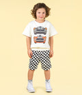 ROCK YOUR BABY BLACK CHECKER SHORTS