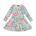 ROCK YOUR KID BLUE GARDEN WAISTED DRESS