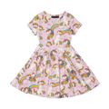 ROCK YOUR BABY UNICORN RAINBOW WAISTED DRESS