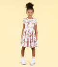 ROCK YOUR BABY UNICORN RAINBOW WAISTED DRESS