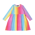 ROCK YOUR KID RAINBOW LONG SLEEVE DRESS