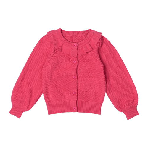 ROCK YOUR KID HOT PINK KNIT CARDIGAN