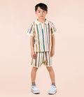 ROCK YOUR BABY STRIPE POLO SHORTS