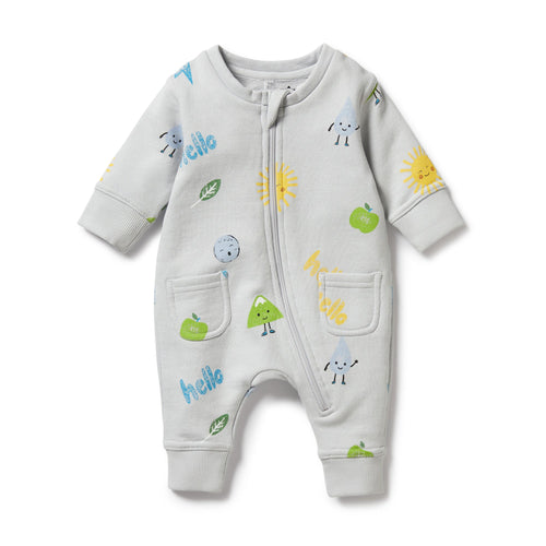 WILSON & FRENCHY BLUEBELL ORG TERRY GROWSUIT