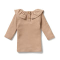 WILSON & FRENCHY FAWN ORGANIC RUFFLE TOP